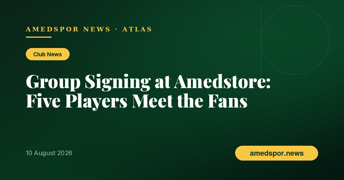 Thousands at Amedstore: Five New Signings Put Pen to Paper in Front of the Fans