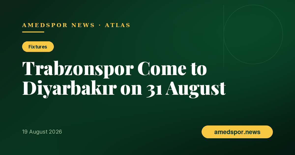 Diyarbakır Stadium Prepares for Its First Big Night: Trabzonspor on 31 August