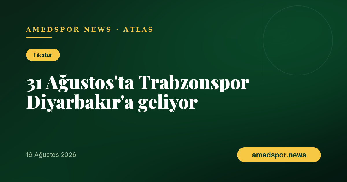 Diyarbakır Stadyumu ilk büyük randevusuna hazırlanıyor: 31 Ağustos'ta Trabzonspor