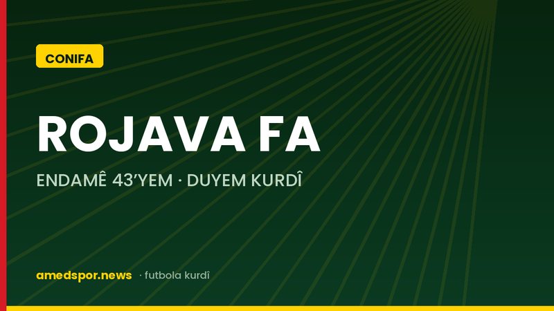 Rojava takımı ve CONIFA haber görseli